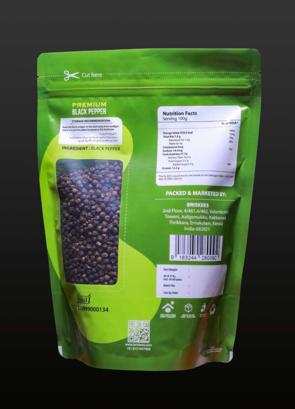 Tellicherry Black Pepper Premium Pack 250g - Image 3